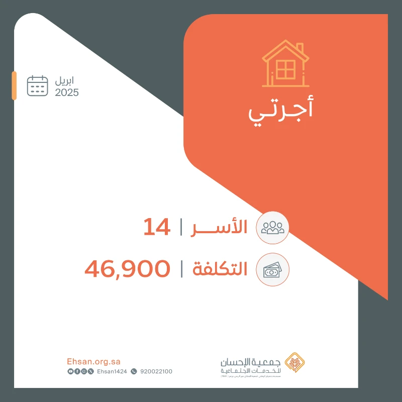 صرفت الجمعية شهر أبريل أجرتي